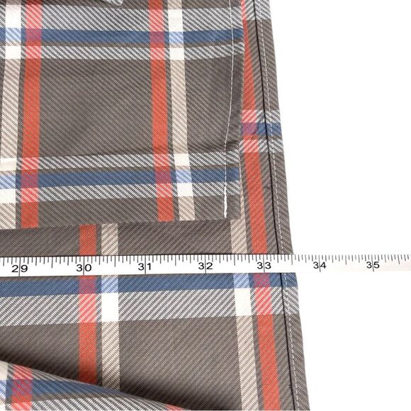 Made in USA  Men's Gray Plaid Dress Shirt - Picture 6 of 6